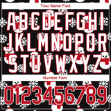 Custom Stitched Black Red-White Christmas 3D Sports Pullover Sweatshirt Hoodie