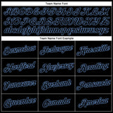 Custom Stitched Black Black-Light Blue 3D Pattern Design Butterfly Sports Pullover Sweatshirt Hoodie