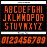 Custom Black Orange-Black Authentic Baseball Jersey