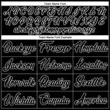 Custom Black Black-White Authentic Baseball Jersey