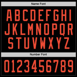 Custom Black Orange Hockey Jersey