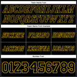 Custom Black Black-Gold Authentic Throwback Basketball Shorts