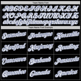 Custom Stitched Black White-Royal Sports Pullover Sweatshirt Hoodie