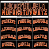 Custom Black Orange-White Authentic Drift Fashion Baseball Jersey