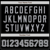 Custom Black Gray-White Authentic Baseball Jersey