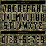 Custom Camo Black-City Cream Authentic Salute To Service Baseball Jersey