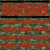 Custom Camo Red-Old Gold Authentic Salute To Service Baseball Jersey