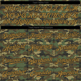 Custom Camo Old Gold-Black Authentic Salute To Service Baseball Jersey