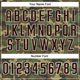 Custom Camo Brown-White Authentic Salute To Service Baseball Jersey