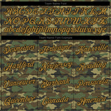 Custom Stitched Camo Old Gold-Black Sports Pullover Sweatshirt Salute To Service Hoodie