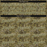 Custom Camo Olive-Cream Performance Salute To Service T-Shirt