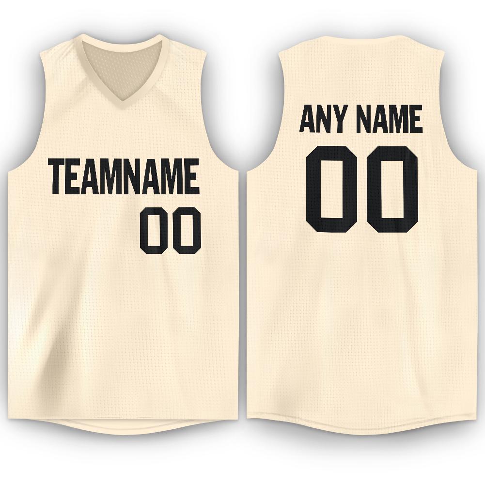 Custom Gray Black-Old Gold Round Neck Sublimation Basketball Suit