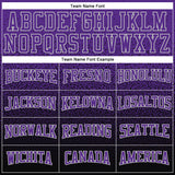 Custom Stitched Black Purple-Gray Fade Fashion Sports Pullover Sweatshirt Hoodie