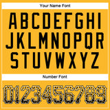 Custom Gold Black-White Authentic Drift Fashion Baseball Jersey