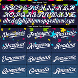 Custom Autism Awareness Puzzle Pieces Navy-White 3D Authentic Baseball Jersey