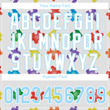 Custom Autism Awareness Puzzle Pieces White-Light Blue 3D Authentic Baseball Jersey