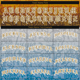Custom Graffiti Pattern Gold-White 3D Chicano Authentic Baseball Jersey