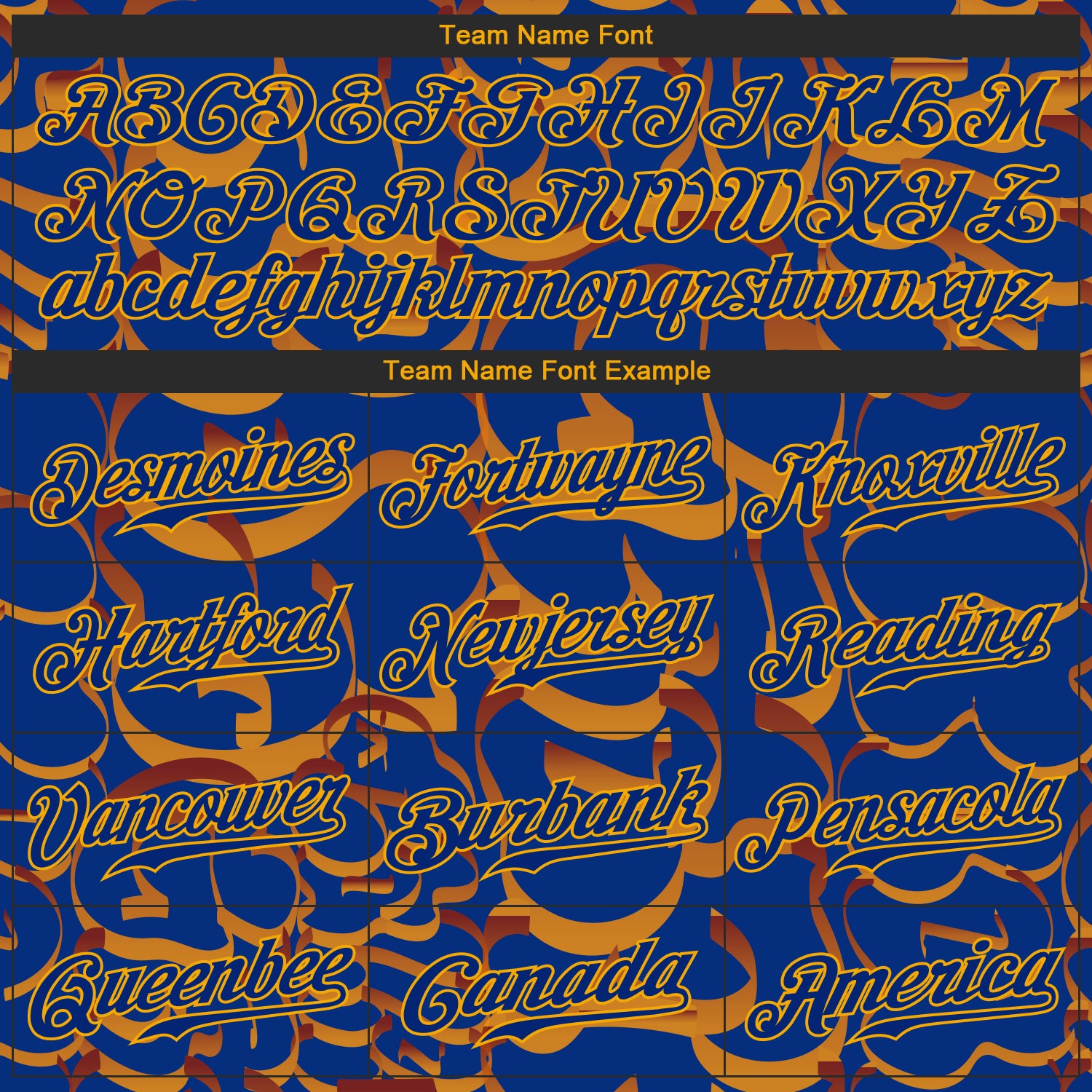 Custom Graffiti Pattern Royal-Gold 3D Authentic Baseball Jersey