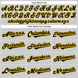 Custom Gray Black-Gold Authentic Baseball Jersey
