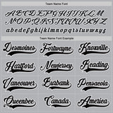 Custom Gray Black-White Hockey Jersey