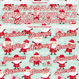 Custom Green Red-White Christmas 3D Performance T-Shirt