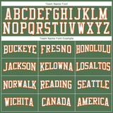 Custom Stitched Green White-Orange 3D Pattern Design Sports Pullover Sweatshirt Hoodie