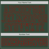 Custom Stitched Green Green-Red Sports Pullover Sweatshirt Hoodie