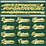 Custom Green White-Gold Authentic Baseball Jersey