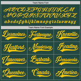 Custom Green Gold Hockey Jersey