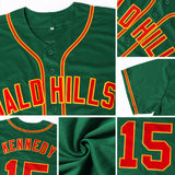 Custom Kelly Green White-Gray Authentic St. Patrick's Day Baseball Jersey