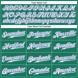 Custom Kelly Green White Pinstripe White-Royal Authentic Baseball Jersey
