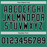 Custom Stitched Kelly Green Black-White Sports Pullover Sweatshirt Hoodie