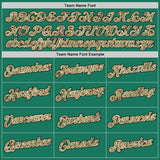 Custom Stitched Kelly Green Camo-Cream Sports Pullover Sweatshirt Hoodie