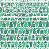 Custom Stitched Kelly Green Kelly Green-White Christmas 3D Sports Pullover Sweatshirt Hoodie