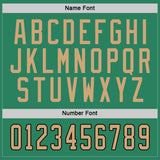 Custom Kelly Green Old Gold-Black Hockey Jersey