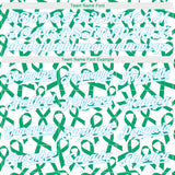 Custom Kelly Green White-Light Blue 3D Pattern Design Breast Cancer Authentic Baseball Jersey