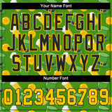 Custom Kelly Green Gold-Black 3D Pattern Design Authentic St. Patrick's Day Baseball Jersey