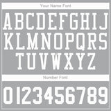 Custom Gray White Round Neck Basketball Jersey