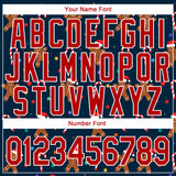 Custom Stitched Navy Red-White Christmas 3D Sports Pullover Sweatshirt Hoodie