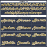 Custom Navy Camo-Cream Mesh Authentic Salute To Service Football Jersey