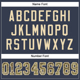 Custom Navy Camo-Cream Mesh Authentic Salute To Service Football Jersey