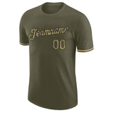 Custom Olive Camo-Black Performance Salute To Service T-Shirt