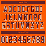 Custom Orange Burgundy-White Mesh Authentic Football Jersey