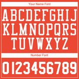 Custom Orange White Round Neck Basketball Jersey