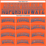 Custom Orange Navy-White Authentic Drift Fashion Baseball Jersey