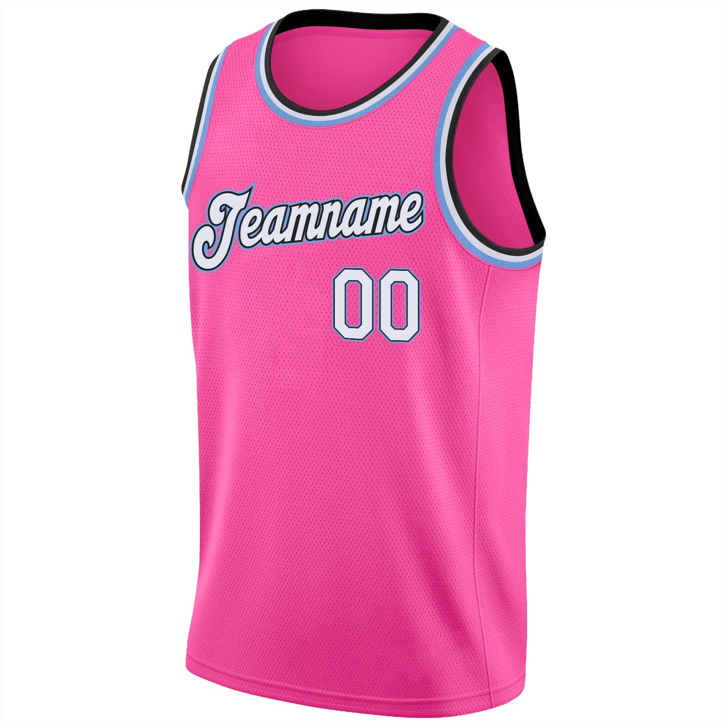 Custom Team White Basketball Gold Rib-Knit Jersey Black