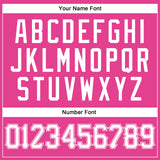 Custom Pink White Authentic Baseball Jersey