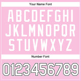 Custom Light Pink White-Black Authentic Throwback Basketball Jersey