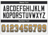 Custom Gold Black-White Mesh Drift Fashion Football Jersey