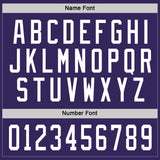 Custom Purple White Hockey Jersey